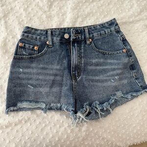 NWOT Denim Distressed Shorts XS